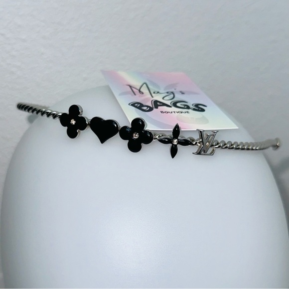 Louis Vuitton: Monogram Headband (Silver/ Black) *RARE* - Picture 13 of 16